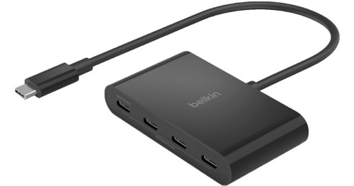 Belkin - BH #BEAVC018BTBK - Hub USB-C 4 puertos 3.2 Gen 2 - PD 100W