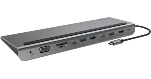 Belkin - BEINC004BTSG - USB-C 11-en-1 Multiport Dock 85W PD, Ethernet, HDMI, DP, VGA