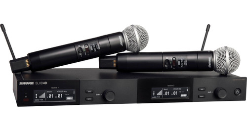 Shure - SHSLXD24DSMG - Sistema inalámbrico digital dual canal con cápsulas SM58