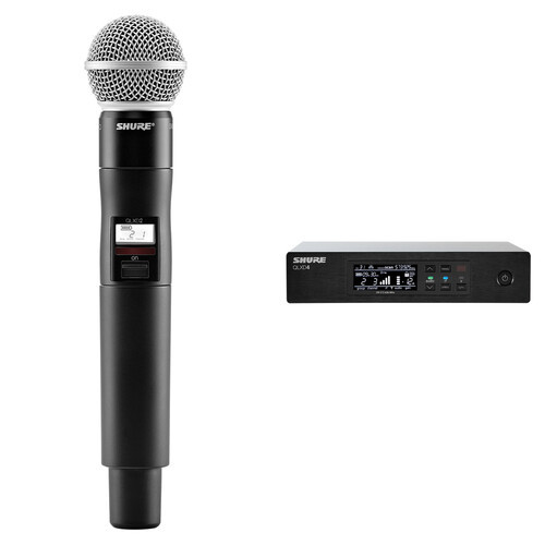 Shure - SHD24SM58G5K - micrófono inalámbrico digital QLXD con SM58 - rackmount - 470 a 534 MHz