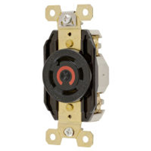 Hubbell HBL2760 AC Receptacle NEMA L19-30 Female Black 30A 270/480V