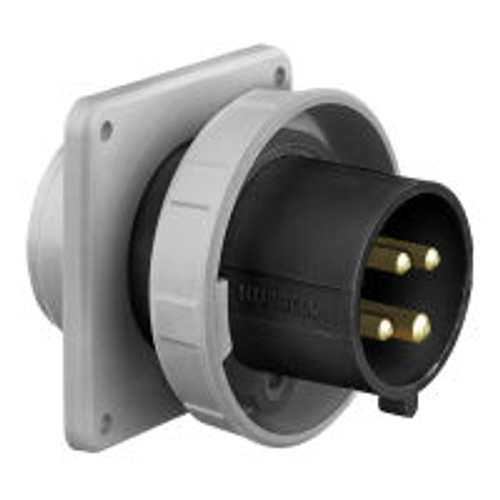 Hubbell HBL4100B5W AC Inlet IEC60309 4100B5W Pin & Sleeve Inlet