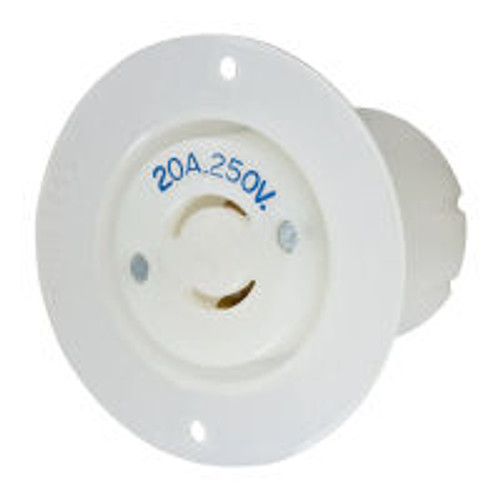 Hubbell HBL8809C AC Flanged Outlet NEMA L2-20 Female