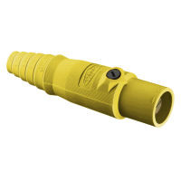 Hubbell HBL300MY Yellow Single Pole Male Plug 300A