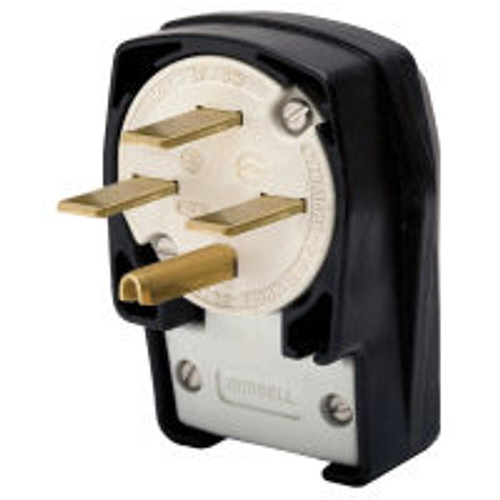 Hubbell HBL8432C AC Plug NEMA 15-30 Male Angled