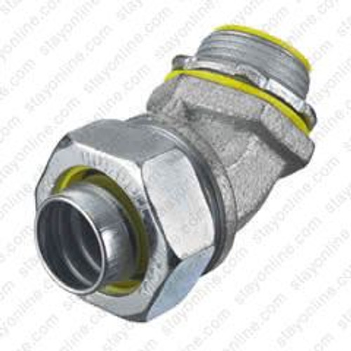 Hubbell H12541 Conduit Liquidtight Metallic Fitting 45 Degree Angle 1 1/4 Inch