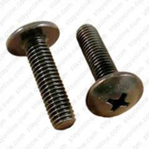 DataFig DFSC10321BL.75R 10-32 3/4 inch Phillips Head Rack Screws w/ Washers -1 Piece, Black RoHS