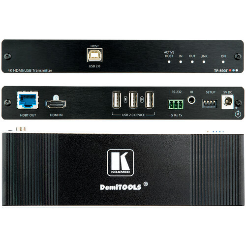 Kramer 4K60 4:2:0 HDMI Transmitter with USB, RS-232 & IR over Long-Reach HDBaseT 2.0