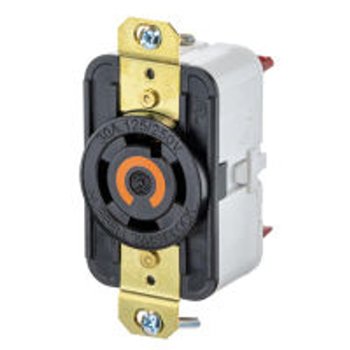 Hubbell EDGE HBL2710ST AC Receptacle NEMA L14-30 Female Black 125/250 Volt 30 Amp