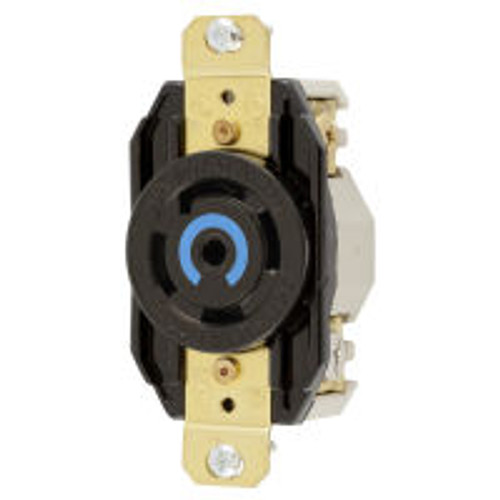 Hubbell HBL2810 AC Receptacle NEMA L21-30 Female Black 120/208 Volt 30 Amp