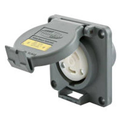 Hubbell HBL2610SW AC Receptacle NEMA L5-30 Female Gray