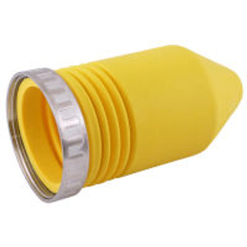 Hubbell HBL77CM15 Cover for Twist Lock 50 Amp Connector to an Inlet Yellow