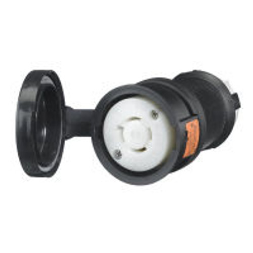 HUBBELL HBL2413SW AC Connector NEMA L14-20 Female Black Watertight