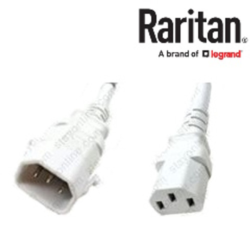 Raritan SecureLock SLC14C13-5FTK7-6PK IEC320 C14 Male Plug to C13 Connector 1.5 Meters / 5 Feet 13A/250V 16/3 SJT White - 6 Pack Locking Power Cords