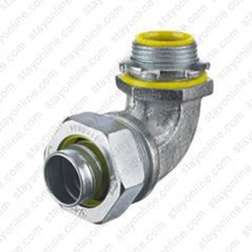 Hubbell H05091 Conduit Liquidtight Metallic Fitting 90 Degree Angle 1/2 Inch