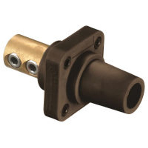 Hubbell HBLFRBN Brown Receptacle 300/400A 4-4/0 Double Set Screw Through Hole Mounting