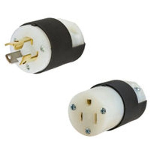 NEMA L5-15 Plug to NEMA 5-15 Connector 4.5 M / 15 Feet 15A/125V 14/3 SJT Black Power Cord