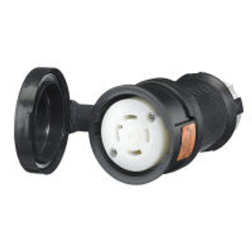 Hubbell HBL2713SW AC Connector NEMA L14-30 Female Black Watertight