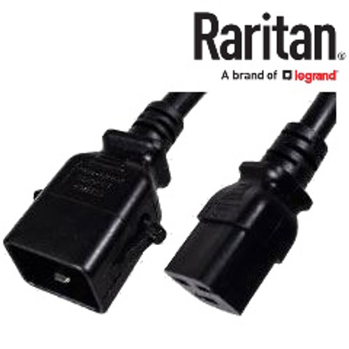 Raritan SecureLock SLC20C19-4FT-6PK IEC320 C20 Male Plug to C19 Connector 1.2 Meters / 4 Feet 20A/250V 12/3 SJT Black - 6 Pack Locking Power Cords