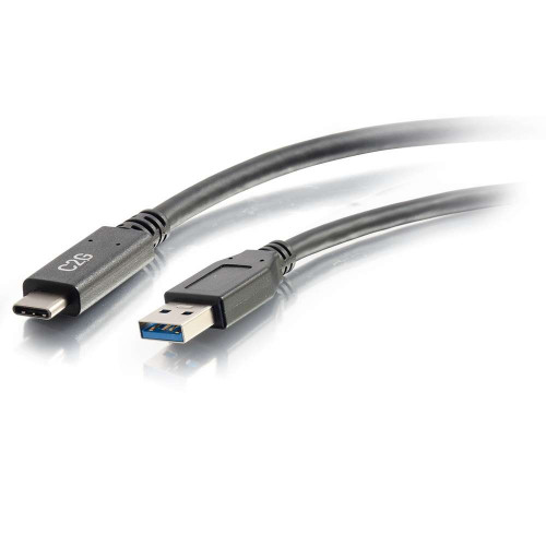 10ft (3m) USB-C® to USB-A SuperSpeed USB 5Gbps Cable M/M - Black