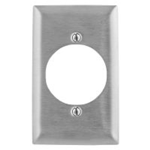 Hubbell SS723 Wall Plate AC 1 Gang Straight Blade 30/50a 3w 2 Mount Srews