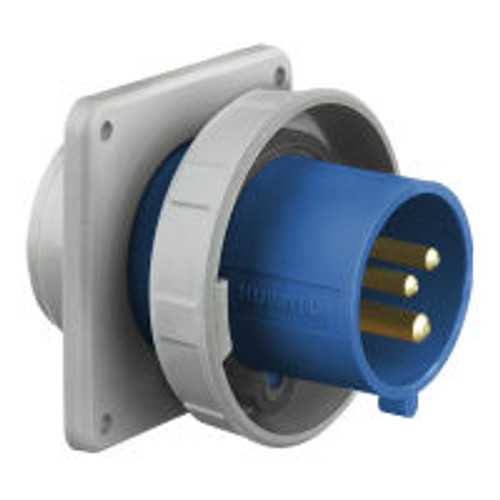 Hubbell HBL360B6W AC Inlet IEC60309 360B6W Pin & Sleeve Inlet 60/63A - Dual Rated to Support 363B6W