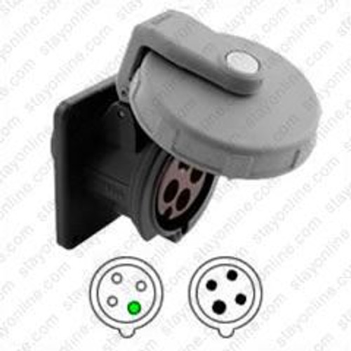 Hubbell HBL420R5W AC Receptacle IEC60309 420R5W Pin & Sleeve