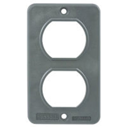 Hubbell HBL3051 Box Portable Cover Duplex Standard