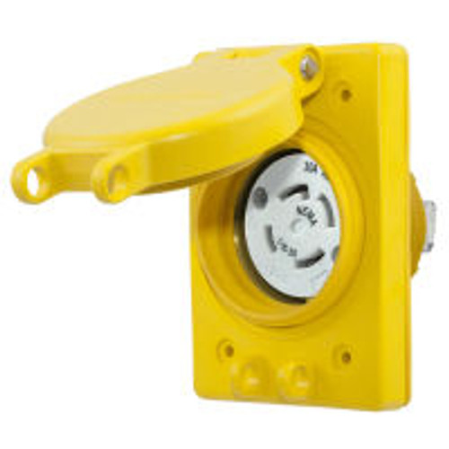 Hubbell HBL69W76 AC Receptacle NEMA L16-30 Female Yellow Watertight