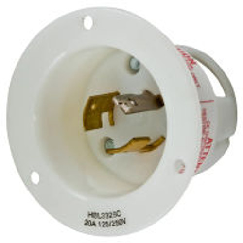 Hubbell HBL3325C AC Inlet Non NEMA 20 Amp Male