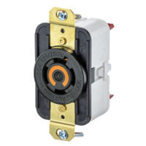 Hubbell EDGE HBL2410ST AC Receptacle NEMA L14-20 Female Black 125/250 Volt 20 Amp