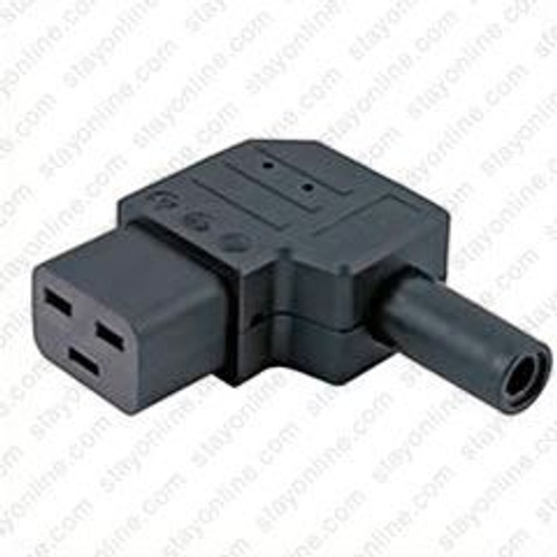 AC Connector IEC 60320 C19 Female 16 Amp Right Angle Entry VDE