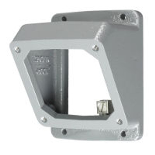 Hubbell AA203055 Back Box Angle Adapter IEC60309 Pin and Sleeve 16/20/30/32 Cast Aluminum with Grounding Lug