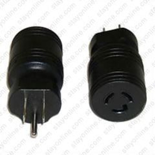 NEMA 5-15 Male Plug to L5-15 Connector - Block Plug Adapter 