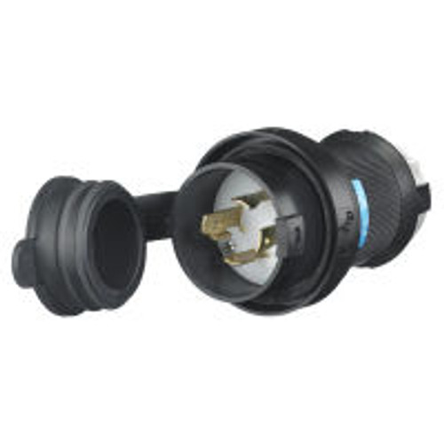 Hubbell HBL2721SW AC Plug NEMA L15-30 Male Black Watertight