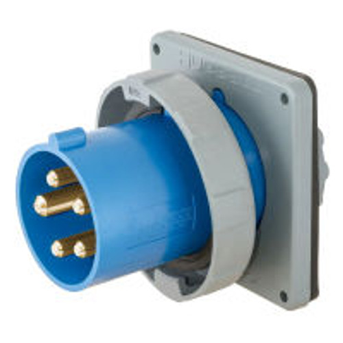Hubbell HBL5100B9W AC Inlet IEC60309 5100B9W Pin & Sleeve Inlet
