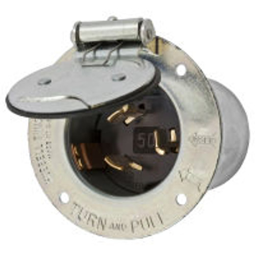 Hubbell HBL3768 AC Inlet Non NEMA 50 Amp Male
