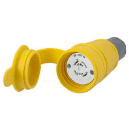 Hubbell HBL27W76 AC Connector NEMA L16-20 Female Yellow Watertight