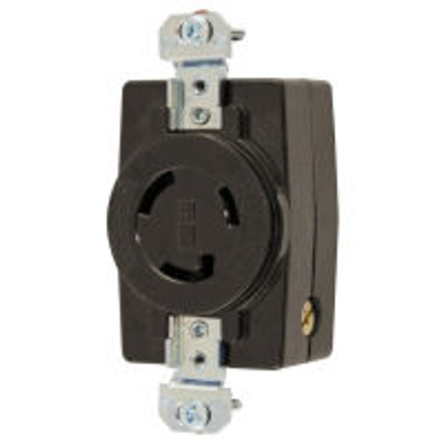 Hubbell HBL2360 AC Receptacle NEMA L10-20 Female Black 20A 125/250V