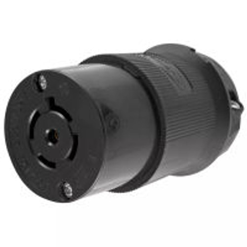 Hubbell Edge HBL2513STBK Locking Connector 20A 120/208V NEMA L21-20 Black