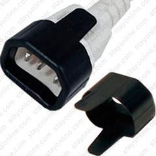 C14 SecureSleeveTab Contact Retention Insert for connecting a C14 cord end into a C13 Outlet Black