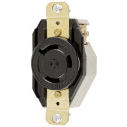 Hubbell HBL2650 AC Receptacle NEMA L9-30 Female Black 600 Volt 30 Amp