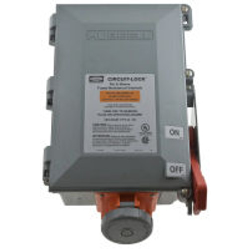 Hubbell HBL460MIF12W Mechanical Interlock Enclosure for IEC 60309 Fused