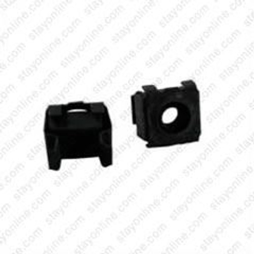 DataFig DFCN1032SN1B 10-32 Snap In Cage Nut (1 piece) for Square Hole Punched Rack Rails - Black