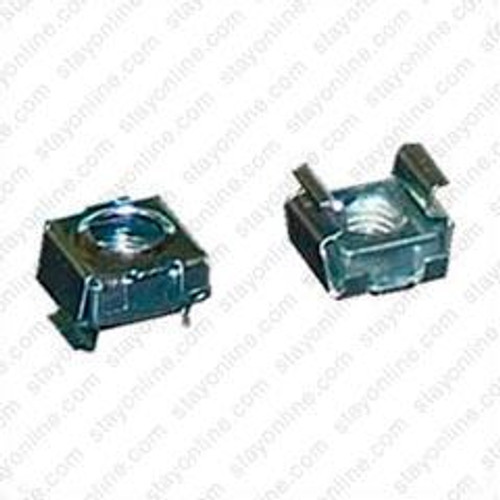 DataFig DFCNM6SN1 M6 Snap In Cage Nut (1 piece) for Square Hole Punched Rack Rails - Silver