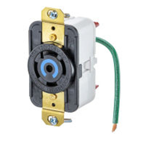 Hubbell EDGE HBL2810ST AC Receptacle NEMA L21-30 Female Black 120/208 Volt 30 Amp