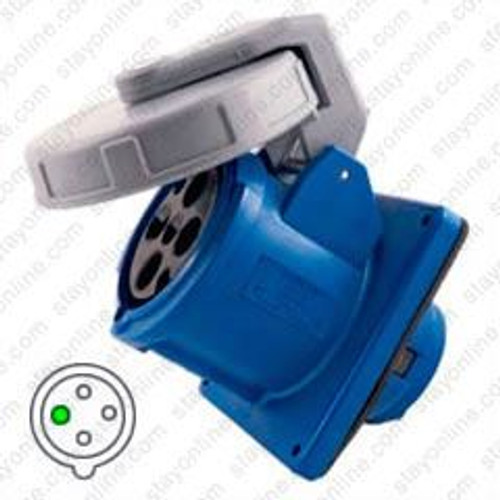 Hubbell HBL460R9W AC Receptacle IEC60309 460R9W Pin & Sleeve