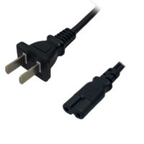 China GB1002 Male Plug to IEC320 C7 Connector 1.8 Meters / 6 Feet 2.5A/250V H03VVH2-F2.75 RVV Black - Country Power Cord Hanked