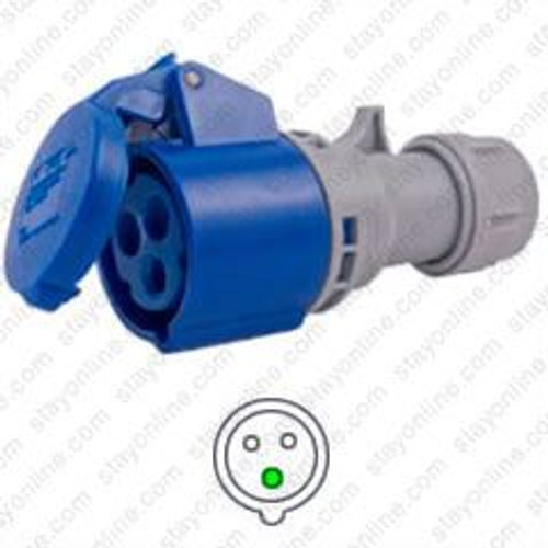 AC Connector IEC 60309 316C6 Female IEC 309 Pin & Sleeve IP44