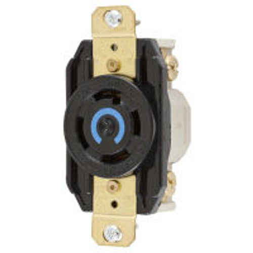 Hubbell HBL2720 AC Receptacle NEMA L15-30 Female Black 30A/250V